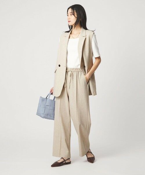 green label relaxing / グリーンレーベル リラクシング その他パンツ | ［size SHORT/TALLあり］ニーハイフレアパンツ | 詳細10