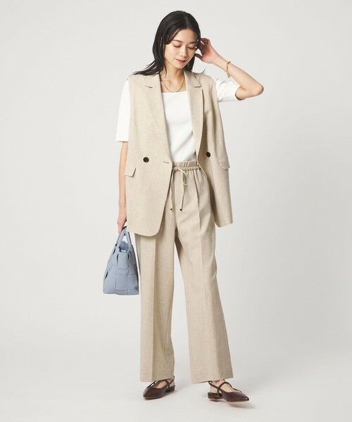 green label relaxing / グリーンレーベル リラクシング その他パンツ | ［size SHORT/TALLあり］ニーハイフレアパンツ | 詳細11