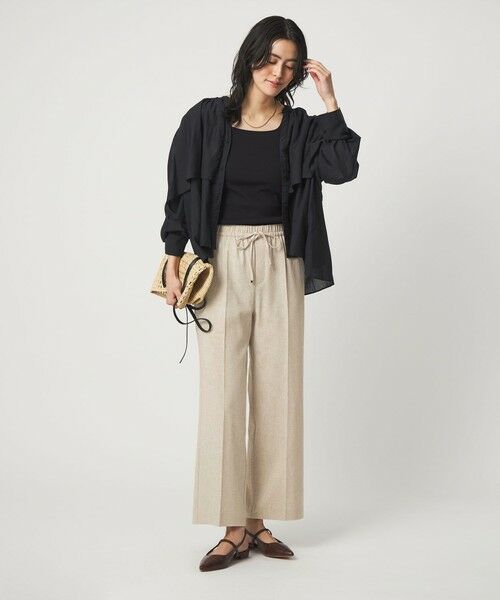 green label relaxing / グリーンレーベル リラクシング その他パンツ | ［size SHORT/TALLあり］ニーハイフレアパンツ | 詳細14