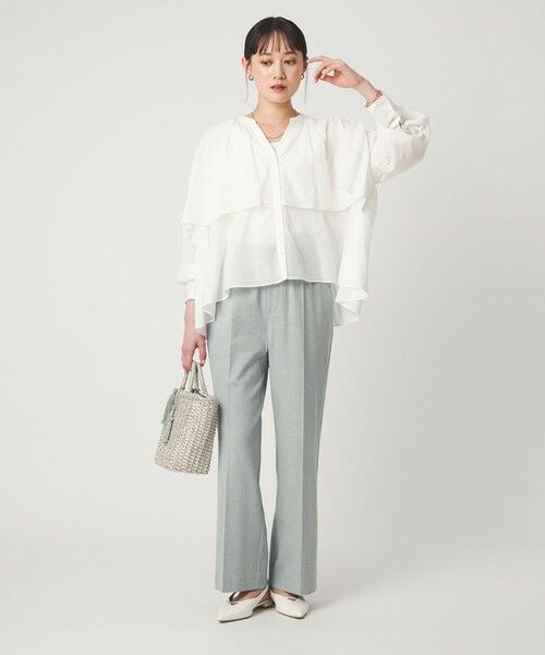 green label relaxing / グリーンレーベル リラクシング その他パンツ | ［size SHORT/TALLあり］ニーハイフレアパンツ | 詳細23