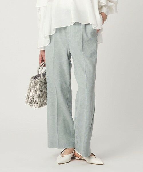 green label relaxing / グリーンレーベル リラクシング その他パンツ | ［size SHORT/TALLあり］ニーハイフレアパンツ（LT.BLUE）
