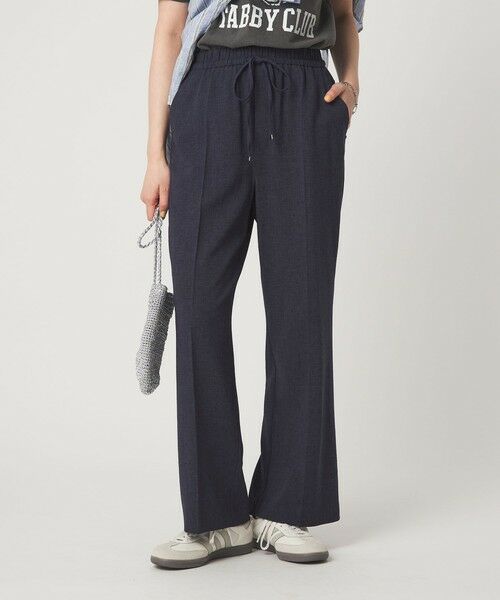 green label relaxing / グリーンレーベル リラクシング その他パンツ | ［size SHORT/TALLあり］ニーハイフレアパンツ（NAVY）