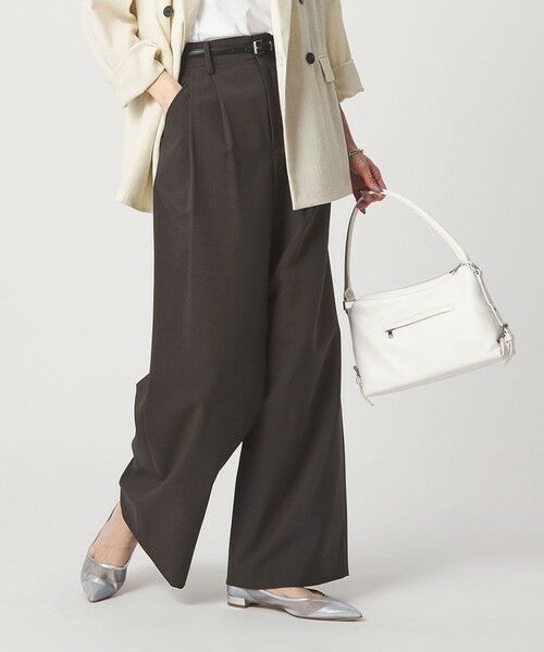 green label relaxing / グリーンレーベル リラクシング その他パンツ | 2タック ワイド パンツ | 詳細2