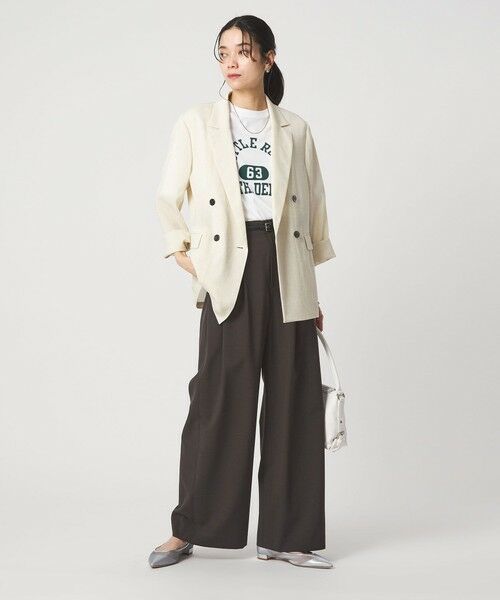 green label relaxing / グリーンレーベル リラクシング その他パンツ | 2タック ワイド パンツ | 詳細3