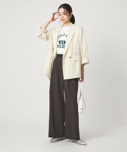 green label relaxing / グリーンレーベル リラクシング その他パンツ | 2タック ワイド パンツ | 詳細4