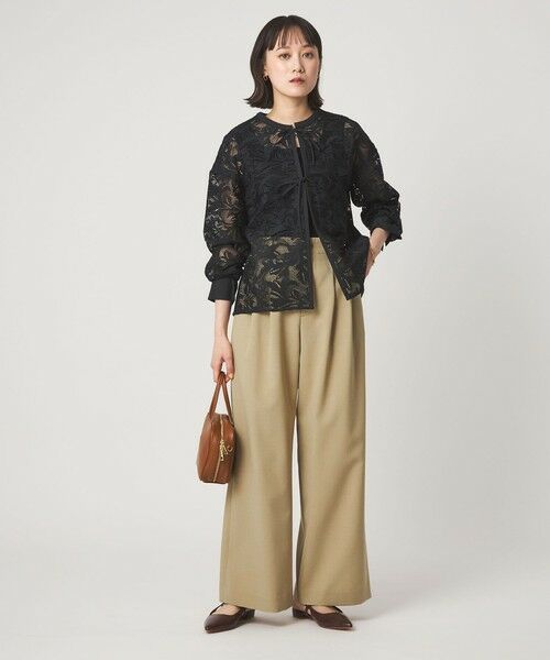 green label relaxing / グリーンレーベル リラクシング その他パンツ | 2タック ワイド パンツ | 詳細9