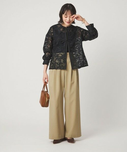 green label relaxing / グリーンレーベル リラクシング その他パンツ | 2タック ワイド パンツ | 詳細11