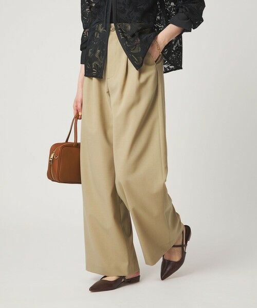 green label relaxing / グリーンレーベル リラクシング その他パンツ | 2タック ワイド パンツ | 詳細7