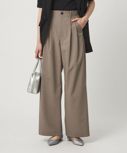 green label relaxing / グリーンレーベル リラクシング その他パンツ | 2タック ワイド パンツ | 詳細13