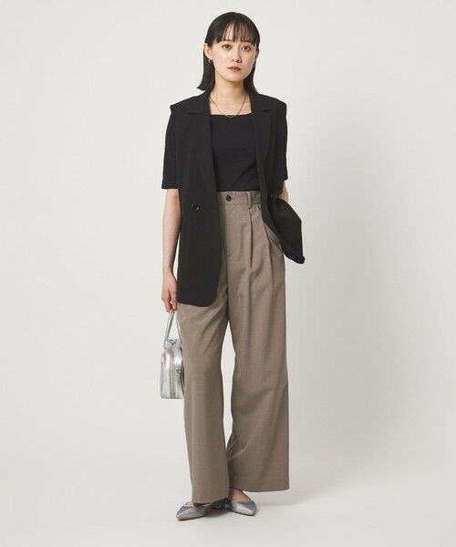 green label relaxing / グリーンレーベル リラクシング その他パンツ | 2タック ワイド パンツ | 詳細15