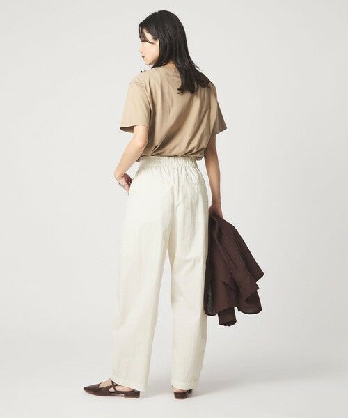 green label relaxing / グリーンレーベル リラクシング その他パンツ | ［size SHORTあり］イージー カーブ パンツ オフホワイト ウォッシャブル | 詳細2