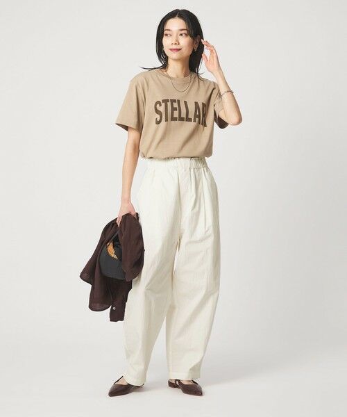 green label relaxing / グリーンレーベル リラクシング その他パンツ | ［size SHORTあり］イージー カーブ パンツ オフホワイト ウォッシャブル | 詳細3