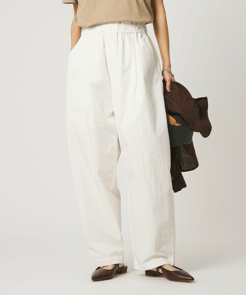 green label relaxing / グリーンレーベル リラクシング その他パンツ | ［size SHORTあり］イージー カーブ パンツ オフホワイト ウォッシャブル（OFF WHITE）