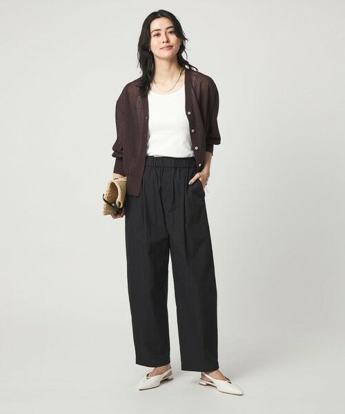 green label relaxing / グリーンレーベル リラクシング その他パンツ | ［size SHORTあり］イージー カーブ パンツ ウォッシャブル 接触冷感 | 詳細6