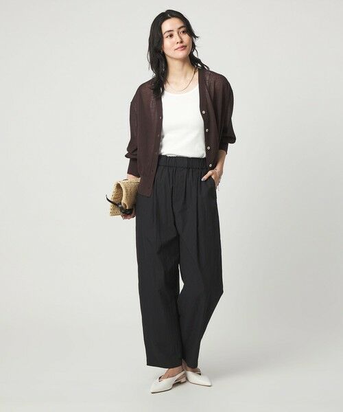 green label relaxing / グリーンレーベル リラクシング その他パンツ | ［size SHORTあり］イージー カーブ パンツ ウォッシャブル 接触冷感 | 詳細2