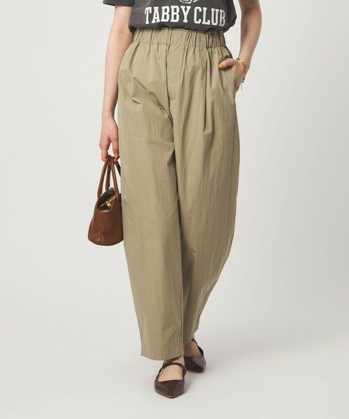 green label relaxing / グリーンレーベル リラクシング その他パンツ | ［size SHORTあり］イージー カーブ パンツ ウォッシャブル 接触冷感（BEIGE）