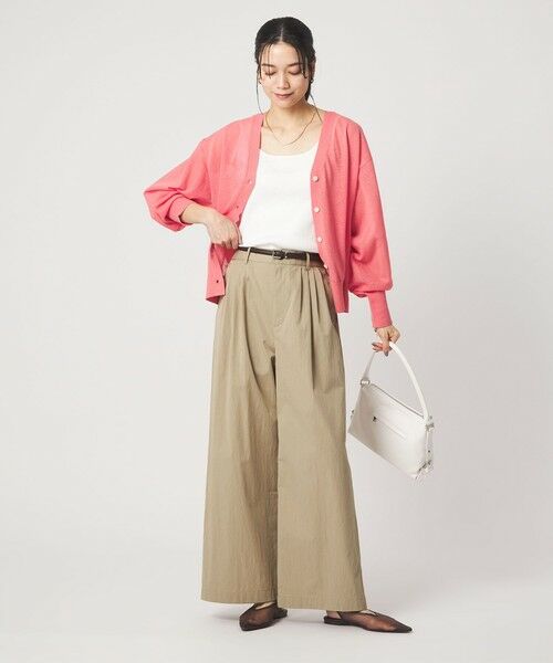 green label relaxing / グリーンレーベル リラクシング その他パンツ | ［size SHORTあり］グロッシー ワイド パンツ | 詳細16