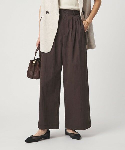green label relaxing / グリーンレーベル リラクシング その他パンツ | ［size SHORTあり］グロッシー ワイド パンツ | 詳細18