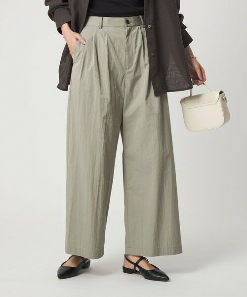 green label relaxing / グリーンレーベル リラクシング その他パンツ | ［size SHORTあり］グロッシー ワイド パンツ | 詳細23