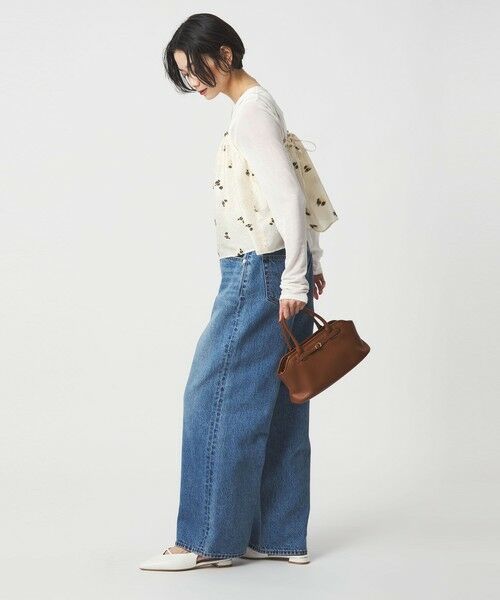 green label relaxing / グリーンレーベル リラクシング キャミソール・チューブトップ | フラワー ジャガード キャミソール | 詳細5