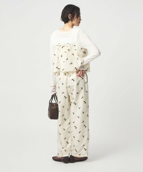 green label relaxing / グリーンレーベル リラクシング キャミソール・チューブトップ | フラワー ジャガード キャミソール | 詳細9