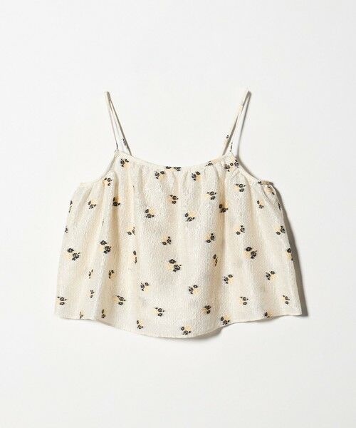 green label relaxing / グリーンレーベル リラクシング キャミソール・チューブトップ | フラワー ジャガード キャミソール | 詳細10