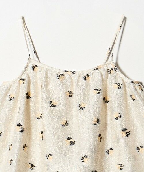 green label relaxing / グリーンレーベル リラクシング キャミソール・チューブトップ | フラワー ジャガード キャミソール | 詳細1