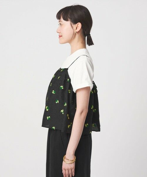 green label relaxing / グリーンレーベル リラクシング キャミソール・チューブトップ | フラワー ジャガード キャミソール | 詳細19