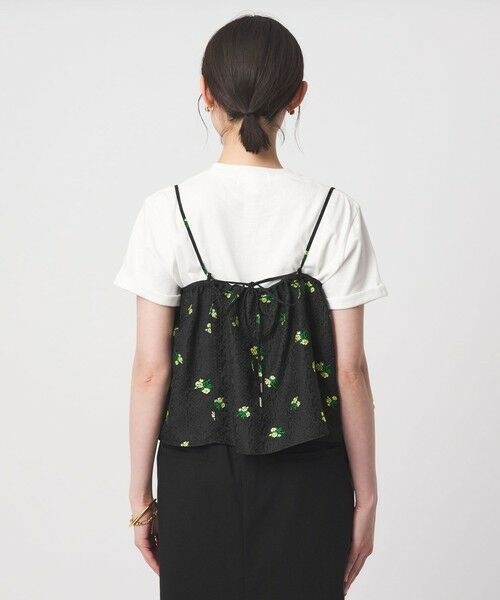 green label relaxing / グリーンレーベル リラクシング キャミソール・チューブトップ | フラワー ジャガード キャミソール | 詳細20