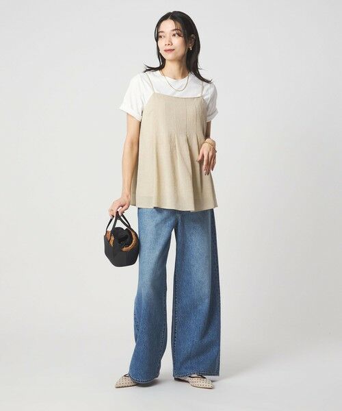 green label relaxing / グリーンレーベル リラクシング キャミソール・チューブトップ | シアーエア キャミソール マシンウォッシャブル | 詳細15