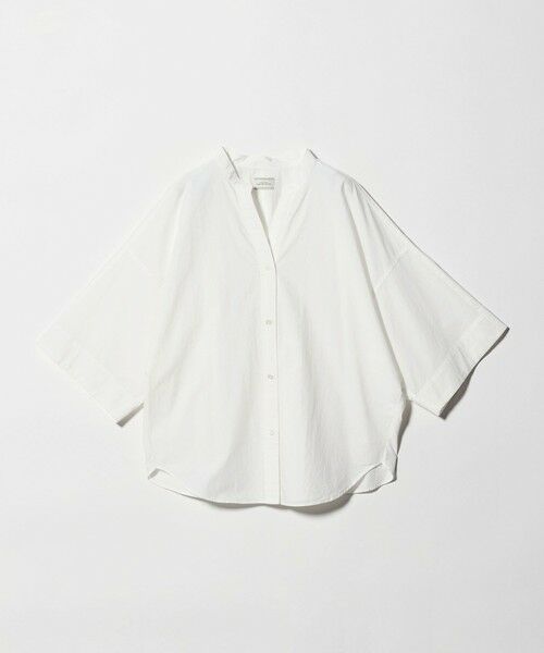 green label relaxing / グリーンレーベル リラクシング シャツ・ブラウス | ドルマンスリーブ シャツ（OFF WHITE）