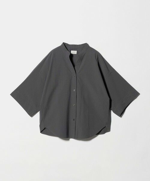 green label relaxing / グリーンレーベル リラクシング シャツ・ブラウス | ドルマンスリーブ シャツ（DK.GRAY）