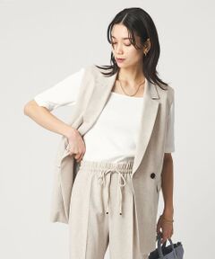 green label relaxing / グリーンレーベル リラクシング Tシャツ | デコルテ フライス Tシャツ 抗菌