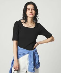 green label relaxing / グリーンレーベル リラクシング Tシャツ | デコルテ フライス Tシャツ 抗菌