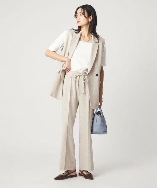 green label relaxing / グリーンレーベル リラクシング Tシャツ | デコルテ フライス Tシャツ 抗菌 | 詳細3