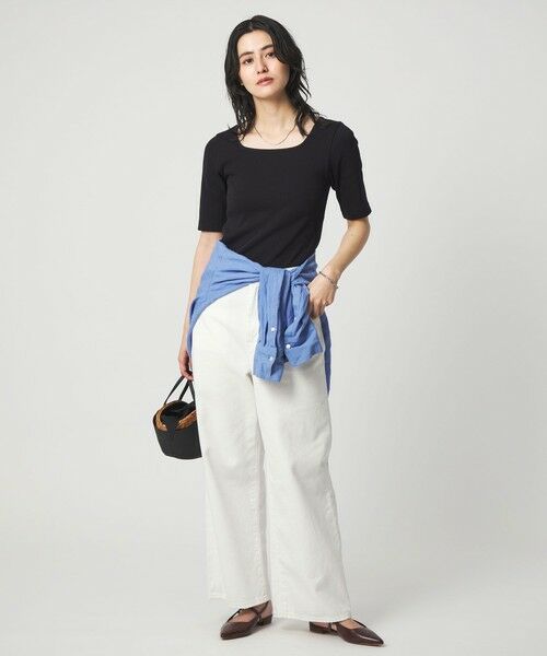 green label relaxing / グリーンレーベル リラクシング Tシャツ | デコルテ フライス Tシャツ 抗菌 | 詳細10