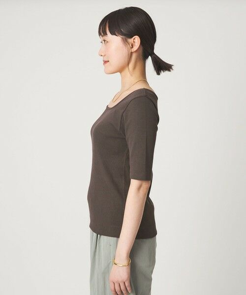 green label relaxing / グリーンレーベル リラクシング Tシャツ | デコルテ フライス Tシャツ 抗菌 | 詳細17