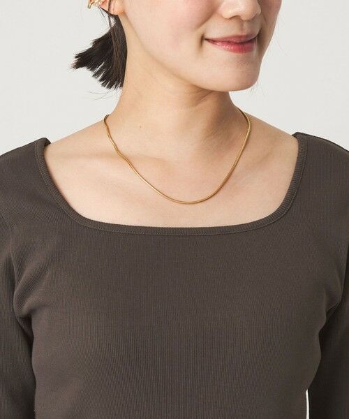 green label relaxing / グリーンレーベル リラクシング Tシャツ | デコルテ フライス Tシャツ 抗菌 | 詳細19