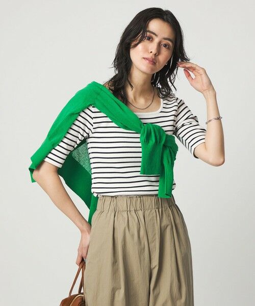 green label relaxing / グリーンレーベル リラクシング Tシャツ | デコルテ フライス Tシャツ 抗菌 | 詳細23