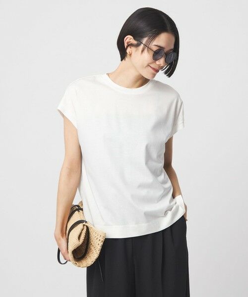 green label relaxing / グリーンレーベル リラクシング Tシャツ | グロッシー フレンチスリーブ Tシャツ 制菌 | 詳細2