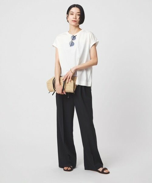 green label relaxing / グリーンレーベル リラクシング Tシャツ | グロッシー フレンチスリーブ Tシャツ 制菌 | 詳細5
