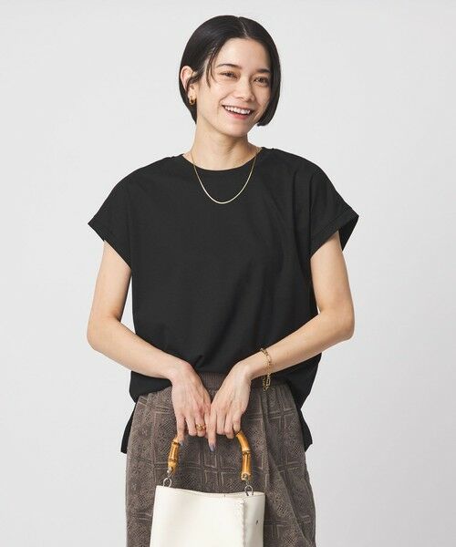 green label relaxing / グリーンレーベル リラクシング Tシャツ | グロッシー フレンチスリーブ Tシャツ 制菌 | 詳細5