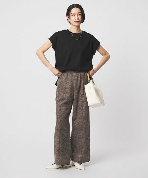 green label relaxing / グリーンレーベル リラクシング Tシャツ | グロッシー フレンチスリーブ Tシャツ 制菌 | 詳細6
