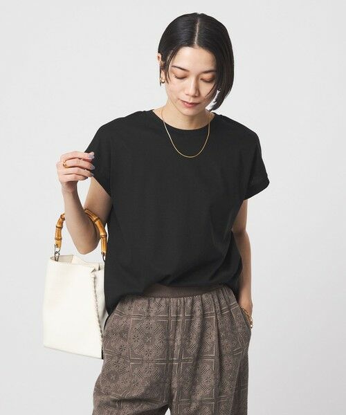 green label relaxing / グリーンレーベル リラクシング Tシャツ | グロッシー フレンチスリーブ Tシャツ 制菌 | 詳細8