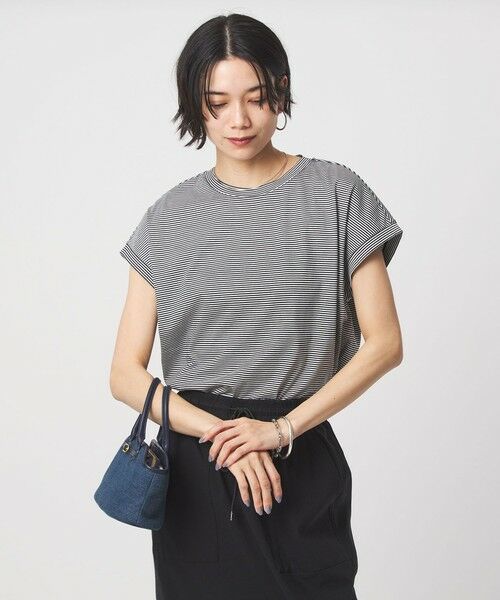 green label relaxing / グリーンレーベル リラクシング Tシャツ | グロッシー フレンチスリーブ Tシャツ 制菌 | 詳細16