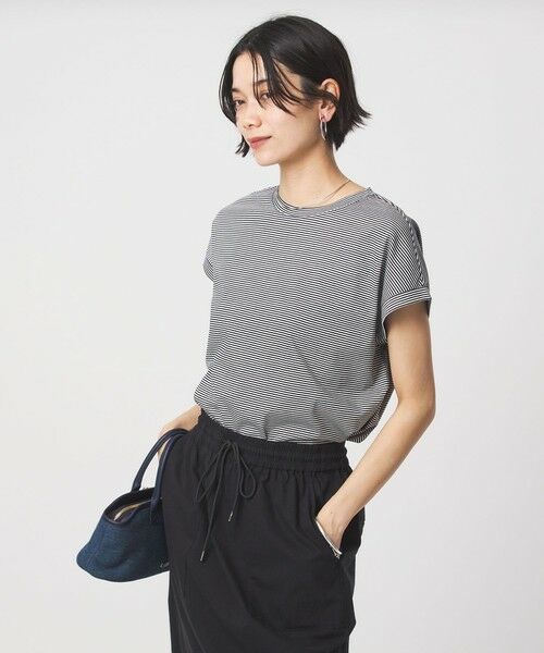 green label relaxing / グリーンレーベル リラクシング Tシャツ | グロッシー フレンチスリーブ Tシャツ 制菌 | 詳細11