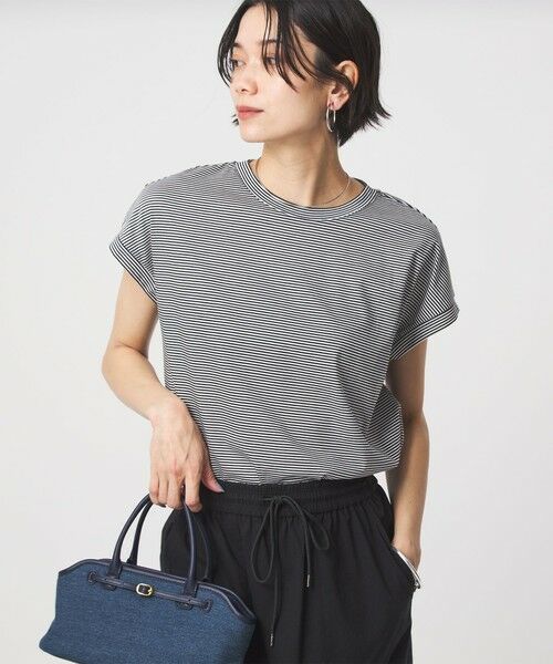 green label relaxing / グリーンレーベル リラクシング Tシャツ | グロッシー フレンチスリーブ Tシャツ 制菌 | 詳細14