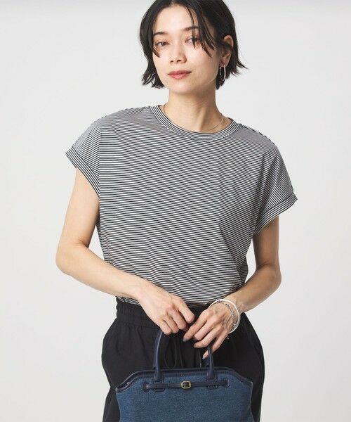 green label relaxing / グリーンレーベル リラクシング Tシャツ | グロッシー フレンチスリーブ Tシャツ 制菌 | 詳細15