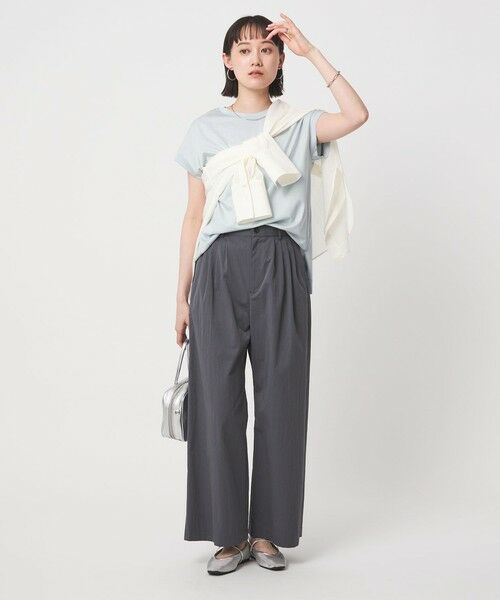 green label relaxing / グリーンレーベル リラクシング Tシャツ | グロッシー フレンチスリーブ Tシャツ 制菌 | 詳細16