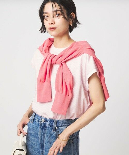 green label relaxing / グリーンレーベル リラクシング Tシャツ | グロッシー フレンチスリーブ Tシャツ 制菌 | 詳細27